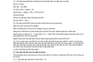 Tiêu chuẩn Việt Nam TCVN 1756:1975 về Thuốc nhuộm trên vải sợi - Phương pháp xác định độ bền màu