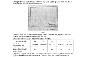 Tiêu chuẩn Việt Nam TCVN 2:1974 về Hệ thống tài liệu thiết kế - Khổ giấy