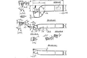 Tiêu chuẩn ngành 3 TCN 201:1972 về Dao bào gắn hợp kim cứng - Dao bào cạnh đầu cong phải và trái