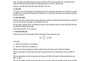 Tiêu chuẩn Việt Nam TCVN 1270:1972 về Giấy và cactông - Phương pháp xác định khối lượng một mét vuông