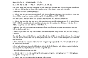 Tiêu chuẩn ngành 3 TCN 209:1972 về Dao tiện dao bào gắn hợp kim cứng - Yêu cầu kỹ thuật