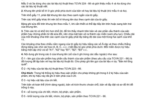 Tiêu chuẩn Việt Nam TCVN 222:1966 về Hệ thống quản lý bản vẽ - Khung tên và bảng kê trên các bản vẽ và tài liệu kỹ thuật do Ủy ban Khoa học và Kỹ thuật Nhà nước ban hành