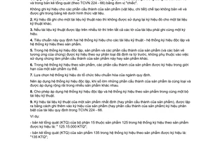 Tiêu chuẩn Việt Nam TCVN 223:1966 về Hệ thống quản lý bản vẽ - Ký hiệu các bản vẽ và tài liệu kỹ thuật của sản phẩm sản xuất chính do Ủy ban Khoa học và Kỹ thuật Nhà nước ban hành