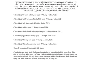 Nghị định 139/2017/NĐ-CP xử phạt vi phạm hành chính đầu tư xây dựng khai thác khoáng sản