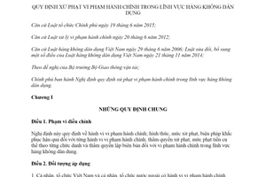 Nghị định 162/2018/NĐ-CP xử phạt vi phạm hành chính trong lĩnh vực hàng không dân dụng