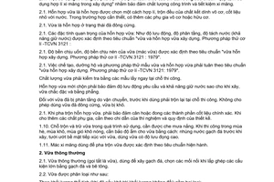 Tiêu chuẩn Việt Nam TCVN 4459:1987 về Hướng dẫn pha trộn và sử dụng vữa xây dựng