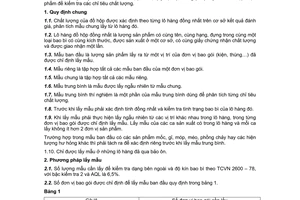 Tiêu chuẩn Việt Nam TCVN 4409:1987 về đồ hộp - phương pháp lấy mẫu