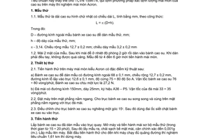 Tiêu chuẩn Việt Nam TCVN 1594:1987 về cao su - Xác định lượng mài mòn theo phương pháp acron