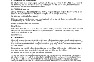 Tiêu chuẩn Việt Nam TCVN 174:1986 về Phương pháp xác định hàm lượng chất bốc và cácbon cố định