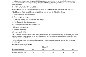 Tiêu chuẩn ngành 22 TCN159:1986 về cống tròn bê tông cốt thép lắp ghép yêu cầu kỹ thuật do Bộ Giao thông vận tải ban hành