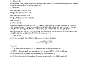 Tiêu chuẩn Việt Nam TCVN 4349:1986 về đất sét để sản xuất gạch ngói nung - phương pháp xác định hàm lượng sắt oxyt
