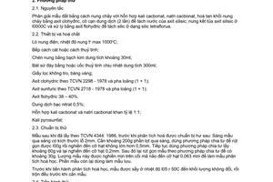 Tiêu chuẩn Việt Nam TCVN 4347:1986 về đất sét để sản xuất gạch ngói nung - phương pháp xác định hàm lượng silic dioxyt