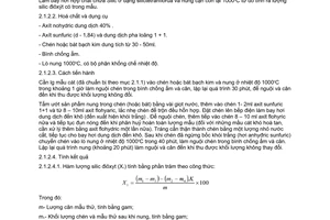 Tiêu chuẩn xây dựng TCXD 153:1986 về cát sử dụng trong công nghiệp thủy tinh - phương pháp xác định hàm lượng silic điôxit SiO2