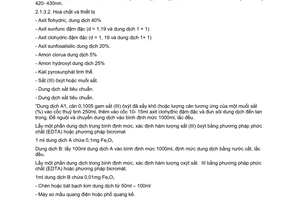 Tiêu chuẩn xây dựng TCXD 154:1986 về cát sử dụng trong công nghiệp thủy tinh – phương pháp xác định hàm lượng sắt ôxit Fe2O3