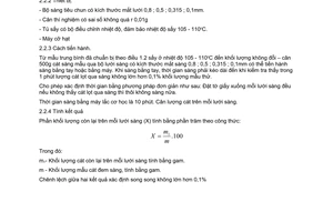 Tiêu chuẩn xây dựng TCXD 158:1986 về cát sử dụng trong công nghiệp thủy tinh - phương pháp xác định thành phần cỡ hạt