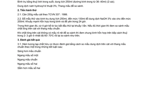 Tiêu chuẩn Việt Nam TCVN 345:1986 về cát xây dựng - phương pháp xác định hàm lượng tạp chất hữu cơ