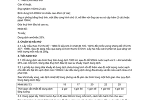 Tiêu chuẩn Việt Nam TCVN 344:1986 về cát xây dựng - phương pháp xác định hàm lượng sét