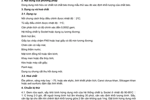 Tiêu chuẩn Việt Nam TCVN 4331:1986 về thức ăn chăn nuôi - Phương pháp xác định hàm lượng chất béo thô