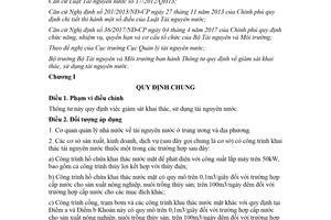 Thông tư 47/2017/TT-BTNMT quy định giám sát khai thác sử dụng tài nguyên nước