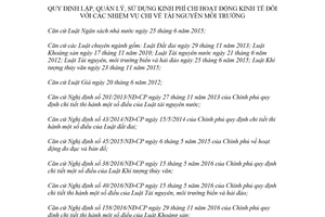 Thông tư 136/2017/TT-BTC quản lý kinh phí chi hoạt động kinh tế nhiệm vụ chi tài nguyên môi trường