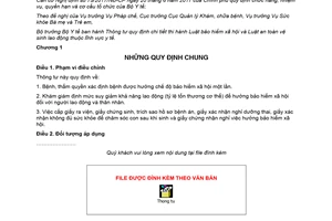 Thông tư 56/2017/TT-BYT hướng dẫn Luật bảo hiểm xã hội và Luật an toàn vệ sinh lao động