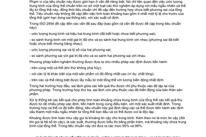 Tiêu chuẩn quốc gia TCVN 10860:2015 (ISO 2602:1980) về Giải thích thống kê kết quả thử - Ước lượng trung bình – Khoảng tin cậy