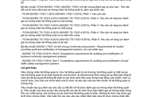 Tiêu chuẩn quốc gia TCVN ISO/IEC 17021-1:2015 (ISO/IEC 17021-1:2015) về Đánh giá sự phù hợp - Yêu cầu đối với tổ chức đánh giá và chứng nhận hệ thống quản lý - Phần 1: Các yêu cầu