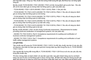 Tiêu chuẩn quốc gia TCVN ISO/IEC TS 17021-5:2015 (ISO/IEC TS 17021-5:2014) về Đánh giá sự phù hợp - Yêu cầu đối với tổ chức đánh giá và chứng nhận hệ thống quản lý - Phần 5: Yêu cầu về năng lực đánh giá và chứng nhận hệ thống quản lý tài sản
