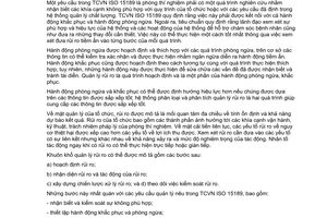 Tiêu chuẩn quốc gia TCVN 10547:2014 (ISO/TS 22367:2008) về Phòng thí nghiệm y tế - Giảm sai lỗi thông qua quản lý rủi ro và cải tiến liên tục