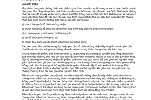 Tiêu chuẩn quốc gia TCVN ISO/IEC 17065:2013 (IEC/ISO 17065: 2012) về Đánh giá sự phù hợp – Yêu cầu đối với tổ chức chứng nhận sản phẩm, quá trình và dịch vụ