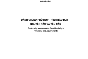 Tiêu chuẩn quốc gia TCVN ISO/PAS 17002:2009 (ISO/PAS 17002 : 2004) về Đánh giá sự phù hợp - Tính bảo mật - Nguyên tắc và yêu cầu