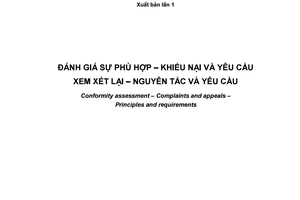 Tiêu chuẩn quốc gia TCVN ISO/PAS 17003:2009 (ISO/PAS 17003 : 2004) về Đánh giá sự phù hợp - Khiếu nại và yêu cầu xem xét lại - Nguyên tắc và yêu cầu