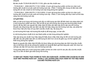 Tiêu chuẩn quốc gia TCVN 8128-2:2009 (ISO/TS 11133-2 : 2003) về Vi sinh vật trong thực phẩm và thức ăn chăn nuôi - Hướng dẫn chuẩn bị và sản xuất môi trường nuôi cấy - Phần 2: Các hướng dẫn thực hành về thử nghiệm hiệu năng của môi trường nuôi cấy