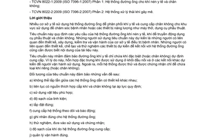 Tiêu chuẩn quốc gia TCVN 8022-1:2009 (ISO 7396-1 : 2007) về Hệ thống đường ống khí y tế - Phần 1: Hệ thống đường ống cho khí nén y tế và chân không