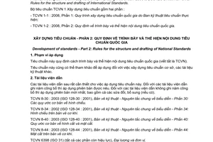 Tiêu chuẩn quốc gia TCVN 1-2:2008 về Xây dựng tiêu chuẩn - Phần 2: Quy định về trình bày và thể hiện nội dung tiêu chuẩn quốc gia