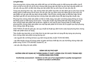 Tiêu chuẩn quốc gia TCVN 7778:2008 (ISO/IEC GUIDE 53 : 2005) về Đánh giá sự phù hợp - Hướng dẫn sử dụng hệ thống quản lý chất lượng của tổ chức trong việc chứng nhận sản phẩm
