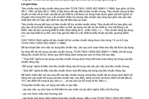 Tiêu chuẩn quốc gia TCVN 7006:2007 (ISO 21647 : 2004) về Thiết bị điện y tế - Yêu cầu riêng về an toàn cơ bản và tính năng thiết yếu của máy theo dõi khí thở