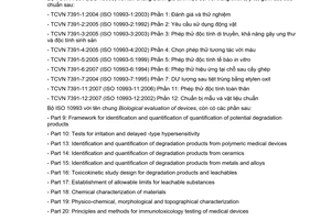 Tiêu chuẩn quốc gia TCVN 7391-11:2007 (ISO 10993-11:2006) về Đánh giá sinh học đối với trang thiết bị y tế - Phần 11: Phép thử độc tính toàn thân