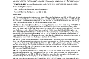 Tiêu chuẩn quốc gia TCVN 6709-2:2007 (ISO/IEC GUIDE 21-2 : 2005) về Chấp nhận tiêu chuẩn quốc tế và tài liệu khác của ISO và IEC thành tiêu chuẩn quốc gia hoặc tiêu chuẩn khu vực - Phần 2: Chấp nhận tài liệu khác của ISO và IEC