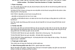 Tiêu chuẩn quốc gia TCVN 6939:2007 (GS1 General Specification) về Mã số vật phẩm - Mã số thương phẩm toàn cầu 13 chữ số - Yêu cầu kỹ thuật