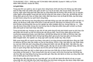 Tiêu chuẩn Việt Nam TCVN ISO/IEC 17011:2005 (ISO/IEC 17011 : 2004) về Đánh giá sự phù hợp - Yêu cầu chung đối với cơ quan công nhận - Các tổ chức đánh giá sự phù hợp do Bộ Khoa học và Công nghệ ban hành