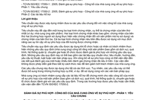 Tiêu chuẩn Việt Nam TCVN ISO/IEC 17050-1:2005 (ISO/IEC 17050-1:2004) về Đánh giá sự phù hợp - Công bố của nhà cung ứng về sự phù hợp - Phần 1: Yêu cầu chung