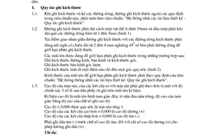 Tiêu chuẩn xây dựng TCVN 4455:1987 về hệ thống tài liệu thiết kế xây dựng - quy tắc ghi kích thước, chữ tiêu đề, các yêu cầu kỹ thuật và biểu bảng trên bản vẽ