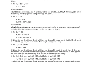 Tiêu chuẩn Việt Nam TCVN 1517:1974 về Quy tắc quy tròn số