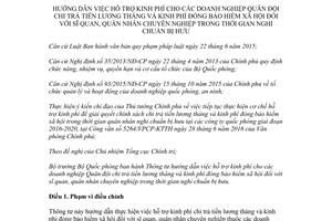 Thông tư 182/2017/TT-BQP hỗ trợ kinh phí chi trả tiền lương tháng kinh phí đóng bảo hiểm xã hội