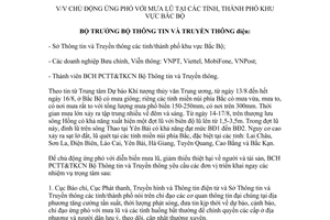 Công điện 06/CĐ-BTTT 2017 chủ động ứng phó với mưa lũ tại tỉnh thành phố khu vực Bắc Bộ