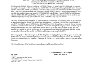 Công văn 8539/VPCP-KTTH 2017 xử lý cát nhiễm mặn dự án nạo vét khơi thông luồng cảng quân sự