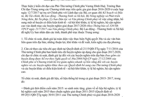 Công văn 3407/LĐTBXH-VPQGGN 2017 rà soát đánh giá huyện nghèo