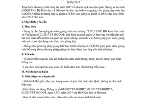 Kế hoạch 521/KH-BGDĐT 2017 tập huấn giáo viên môn giáo dục quốc phòng trung cấp đại học