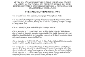 Quyết định 26/2017/QĐ-UBND sửa đổi hồ sơ tổ chức cai nghiện ma túy 28/2014/QĐ-UBND Đà Nẵng